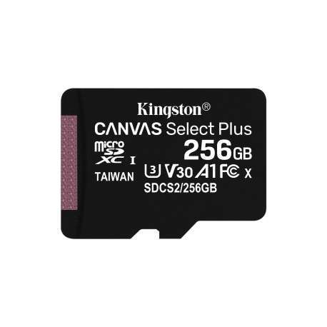 Kingston Technology Canvas Select Plus mémoire flash 256 Go MicroSDXC Classe 10 UHS-I - 1