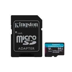 Kingston Technology Canvas Go! Plus mémoire flash 64 Go MicroSD Classe 10 UHS-I - 1