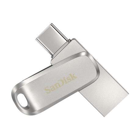 Sandisk Ultra Dual Drive Luxe lecteur USB flash 128 Go USB Type-A / USB Type-C 3.2 Gen 1 3.1 Gen 1 Acier inoxydable - 1