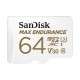 Sandisk Max Endurance mémoire flash 64 Go MicroSDXC Classe 10 UHS-I - 1