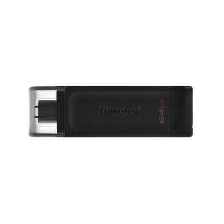 Kingston Technology DataTraveler 70 lecteur USB flash 64 Go USB Type-C 3.2 Gen 1 3.1 Gen 1 Noir - 1