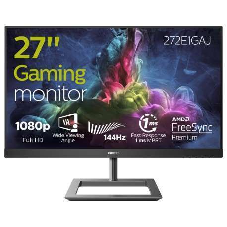 Philips E Line 272E1GAJ/00 écran plat de PC 68,6 cm 27" 1920 x 1080 pixels Full HD LCD Noir, Chrome - 1