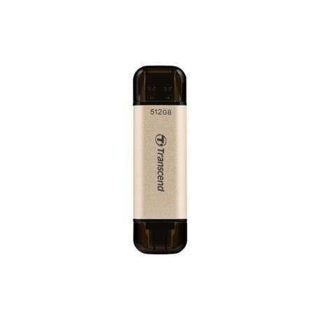 Transcend JetFlash 930C lecteur USB flash 512 Go USB Type-A / USB Type-C 3.2 Gen 1 3.1 Gen 1 Or - 1