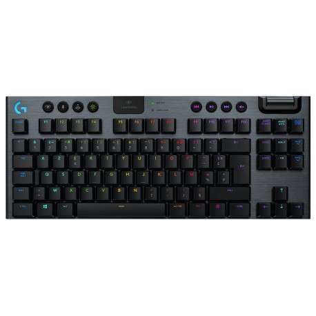 Logitech G G915 TKL clavier RF sans fil + Bluetooth AZERTY Français Noir - 1