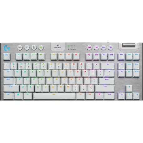 Logitech G G915 TKL clavier RF sans fil + Bluetooth AZERTY Français Blanc - 1