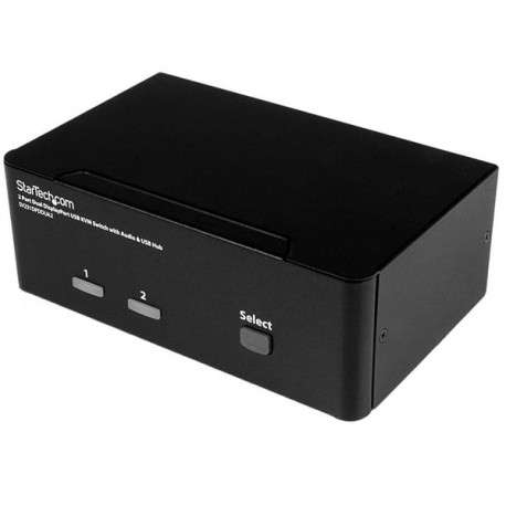 StarTech.com Switch KVM DisplayPort double affichage à 2 ports - 4K 60 Hz - 1