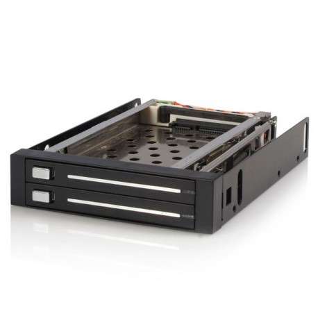 StarTech.com Rack Amovible 3.5" sans Tiroir pour 2 Disques Durs 2.5" - Face Arrière 3.5 pouces - 1