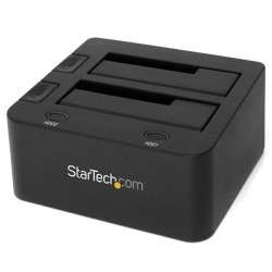 StarTech.com Station d'accueil USB 3.0 pour 2 disques durs SATA III de 2,5 ou 3,5 - Dock HDD / SSD avec UASP - 1