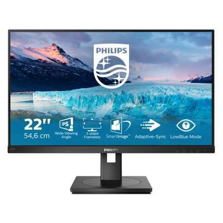 Philips S Line 222S1AE/00 écran plat de PC 54,6 cm 21.5" 1920 x 1080 pixels Full HD LCD Noir - 1