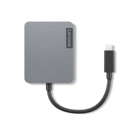 Lenovo 4X91A30366 hub & concentrateur USB 2.0 Type-C Gris - 1