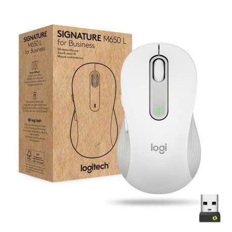 Logitech Signature M650 for Business souris Droitier RF sans fil + Bluetooth Optique 4000 DPI - 1