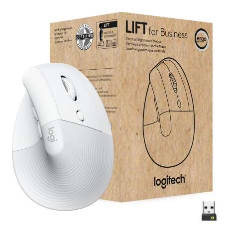 Logitech Lift for Business souris Droitier RF sans fil + Bluetooth Optique 4000 DPI - 1