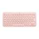 Logitech K380 for Mac Multi-Device Bluetooth Keyboard clavier AZERTY Français Rose - 1