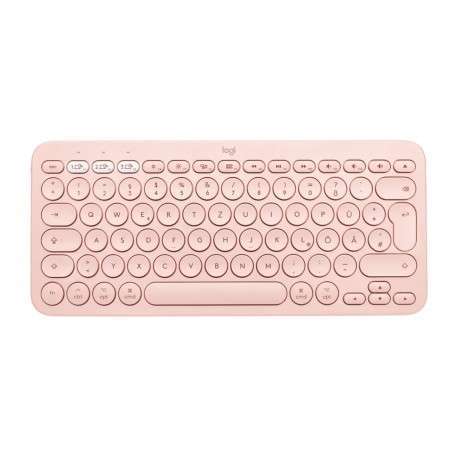 Logitech K380 for Mac Multi-Device Bluetooth Keyboard clavier AZERTY Français Rose - 1