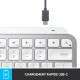 Logitech MX Keys Mini For Mac Minimalist Wireless Illuminated Keyboard clavier Bluetooth AZERTY Français Gris - 8