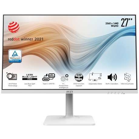 MSI Modern MD272QPW 27" 16:9 Flat 68,6 cm 27" 2560 x 1440 pixels Wide Quad HD - 1