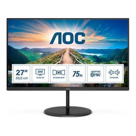 AOC V4 Q27V4EA LED display 68,6 cm 27" 2560 x 1440 pixels 2K Ultra HD Noir - 1