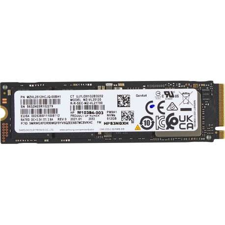 HP 512GB PCIe-4x4 NVMe M.2 SSD - 1