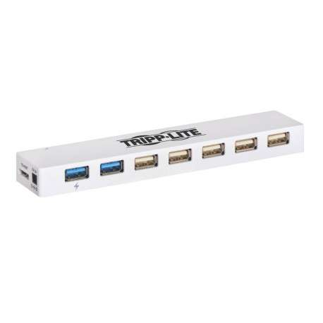 Tripp Lite U360-007C-2X3 hub & concentrateur USB 3.2 Gen 1 3.1 Gen 1 Micro-B 5000 Mbit/s Blanc - 1