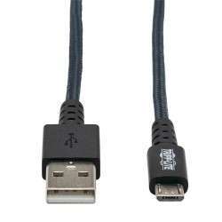 Tripp Lite U050-006-GY-MAX câble USB 1,8 m USB 2.0 USB A Micro-USB B Gris - 1