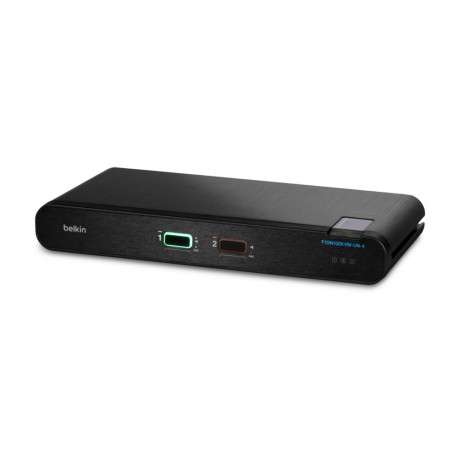 Belkin F1DN102KVM-UN-4 commutateur écran, clavier et souris Noir - 1