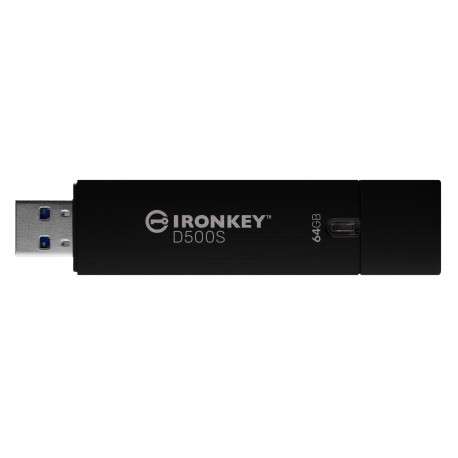 Kingston Technology IronKey 64 Go D500S FIPS 140-3 Lvl 3 en attente AES-256 - 1