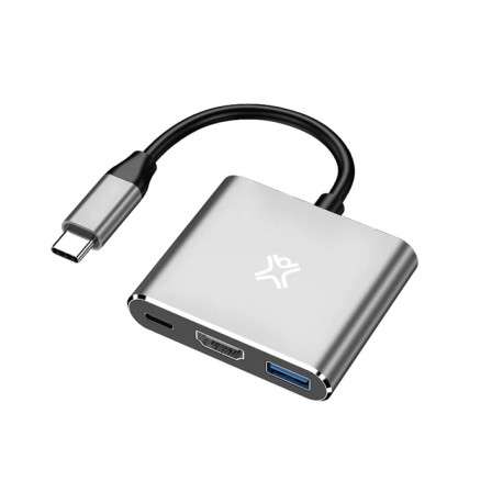 XtremeMac XWH-HUB3-13 station d'accueil USB Type-C Argent - 1