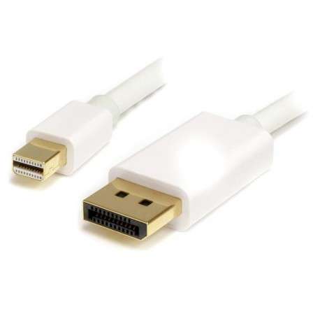 StarTech.com Câble adaptateur Mini DisplayPort vers DisplayPort 1.2 de 1m - M/M - DisplayPort 4K - Blanc - 1