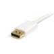 StarTech.com Câble adaptateur Mini DisplayPort vers DisplayPort 1.2 de 1m - M/M - DisplayPort 4K - Blanc - 3