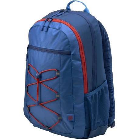 HP Active Marine Blue/Coral Red Tissu Bleu, Rouge sac à dos - 1