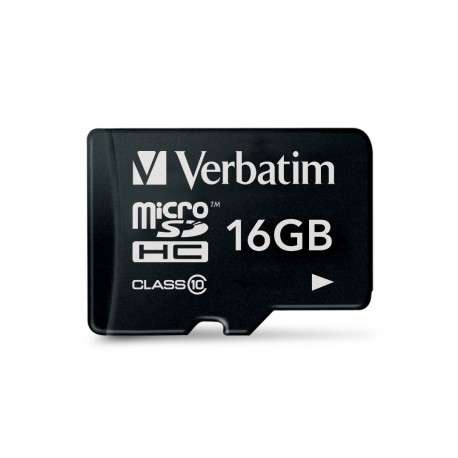 Verbatim Premium 16Go MicroSDHC Classe 10 mémoire flash - 1