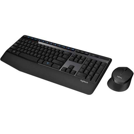 Logitech Wireless Combo MK345 RF sans fil Français Noir clavier - 1