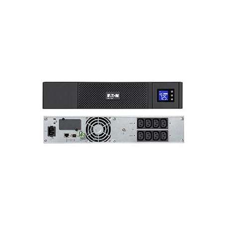 Eaton 5SC 1500I RACK2U Interactivité de ligne 1500VA 8sorties CA A mettre sur rack Noir alimentation d'énergie non int - 1