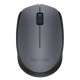 Logitech M170 RF Sans fil + USB Optique 1000DPI Ambidextre Noir, Gris souris - 1