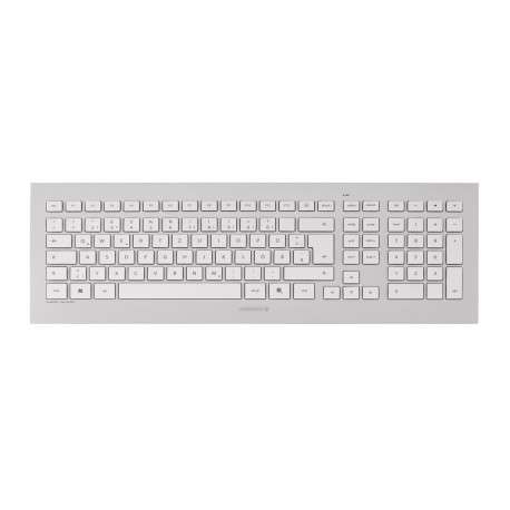 CHERRY DW 8000 RF sans fil Français Argent, Blanc clavier - 1