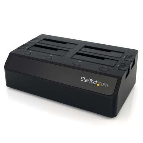 StarTech.com Station d'accueil USB 3.0 pour 4 disques durs SATA III 2,5"/3,5" 6Gb/s - Dock HDD / SSD avec UASP et ventil - 1