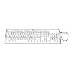 Hewlett Packard Enterprise 631346-B21 USB AZERTY Français Noir clavier - 1