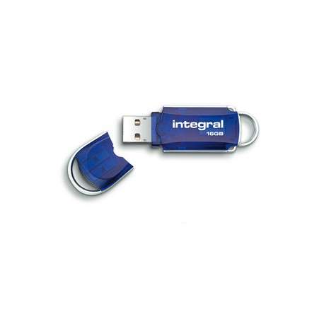 Integral Courier 16Go USB 3.0 3.1 Gen 1 Capacity Bleu, Argent lecteur USB flash - 1