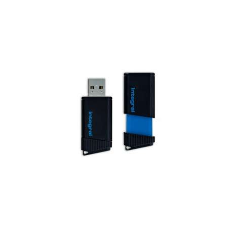 Integral Pulse 16Go USB 2.0 Capacity Noir, Bleu lecteur USB flash - 1