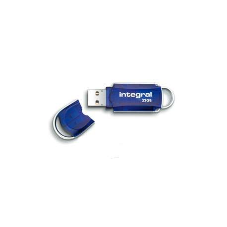 Integral Courier 32Go USB 3.0 3.1 Gen 1 Capacity Bleu, Argent lecteur USB flash - 1