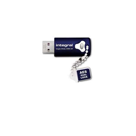 Integral 8GB Crypto Dual 8Go USB 3.0 3.1 Gen 1 Capacity Bleu lecteur USB flash - 1