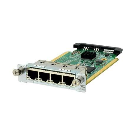 Hewlett Packard Enterprise MSR 4-port Gig-T Switch SIC Module Gigabit Ethernet module de commutation réseau - 1