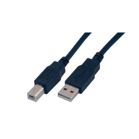 MCL 2m USB2.0 A/B 2m USB A USB B Mâle Mâle Noir câble USB - 1