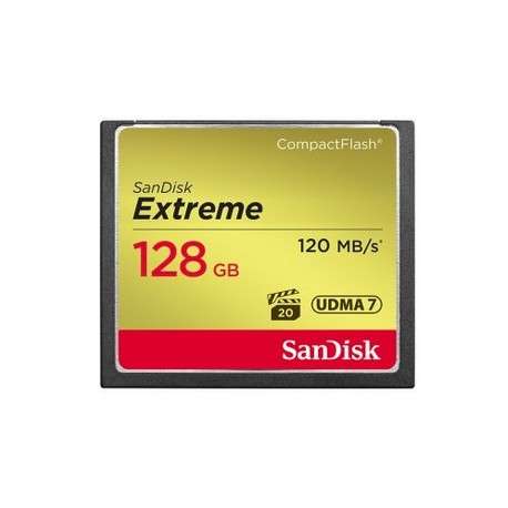 Sandisk CF Extreme 128GB 128Go CompactFlash mémoire flash - 1