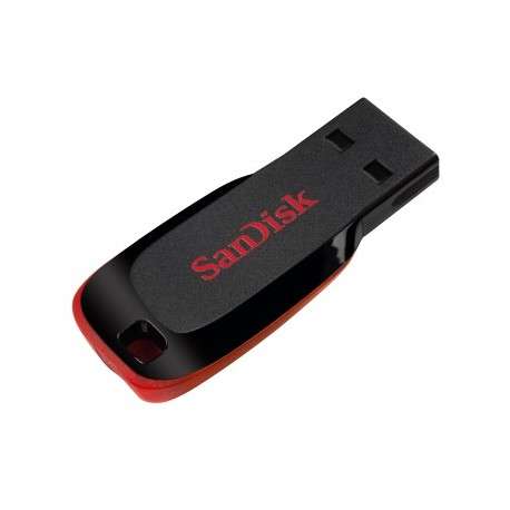 Sandisk Cruzer Blade 64GB 64Go USB 2.0 Capacity Noir, Rouge lecteur USB flash - 1