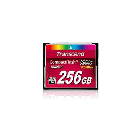 Transcend 256GB 800x CF 256Go CompactFlash MLC mémoire flash - 1