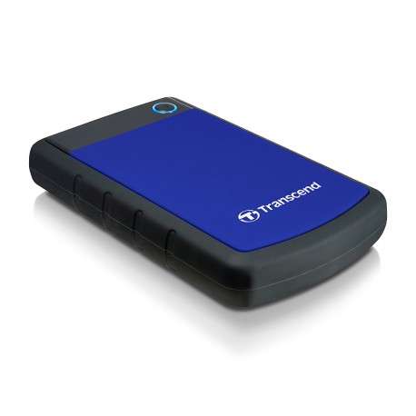 Transcend 2TB StoreJet 25H3 2000Go Noir, Bleu disque dur externe - 1