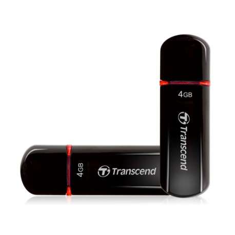 Transcend JetFlash 600 4Go USB 2.0 Capacity Noir lecteur USB flash - 1