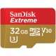 Sandisk 32GB Extreme microSDHC 32Go MicroSDHC UHS-I Classe 10 mémoire flash - 1