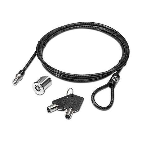 HP Master Keyed Docking Station Cable Lock Noir, Acier inoxydable câble antivol - 1